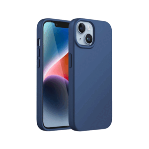 iPhone 14 - Deluxe™ Soft Touch Silikone Cover - Blå