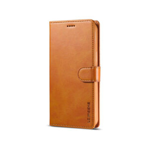 iPhone 14 - LC.IMEEKE™ Læder Cover M. Kortholder - Lysebrun