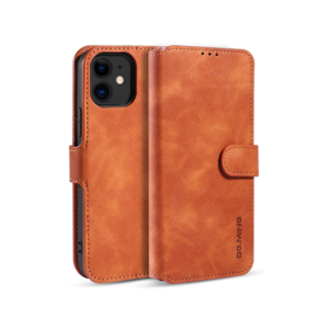 iPhone 11 - DG.MING™ Classical Læder Etui / Taske M. Pung - Brun
