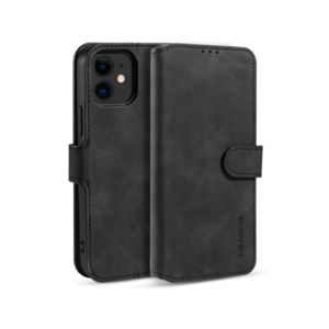 iPhone 11 - DG.MING™ Classical Læder Etui / Taske M. Pung - Sort