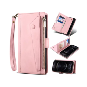 iPhone 11 - ESEBLE™ Læder Cover Etui M. Pung - Lyserød