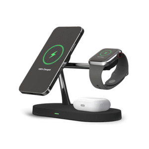 3-i-1 Trådløs Oplader til Mobil, Apple Watch & Earbuds - 15W - LUX™